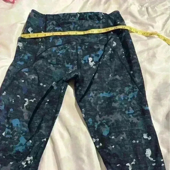 Sweaty Betty 7/8 The Power Green Deep Lake Camo Leggings Women’s Small - Picture 13 of 16